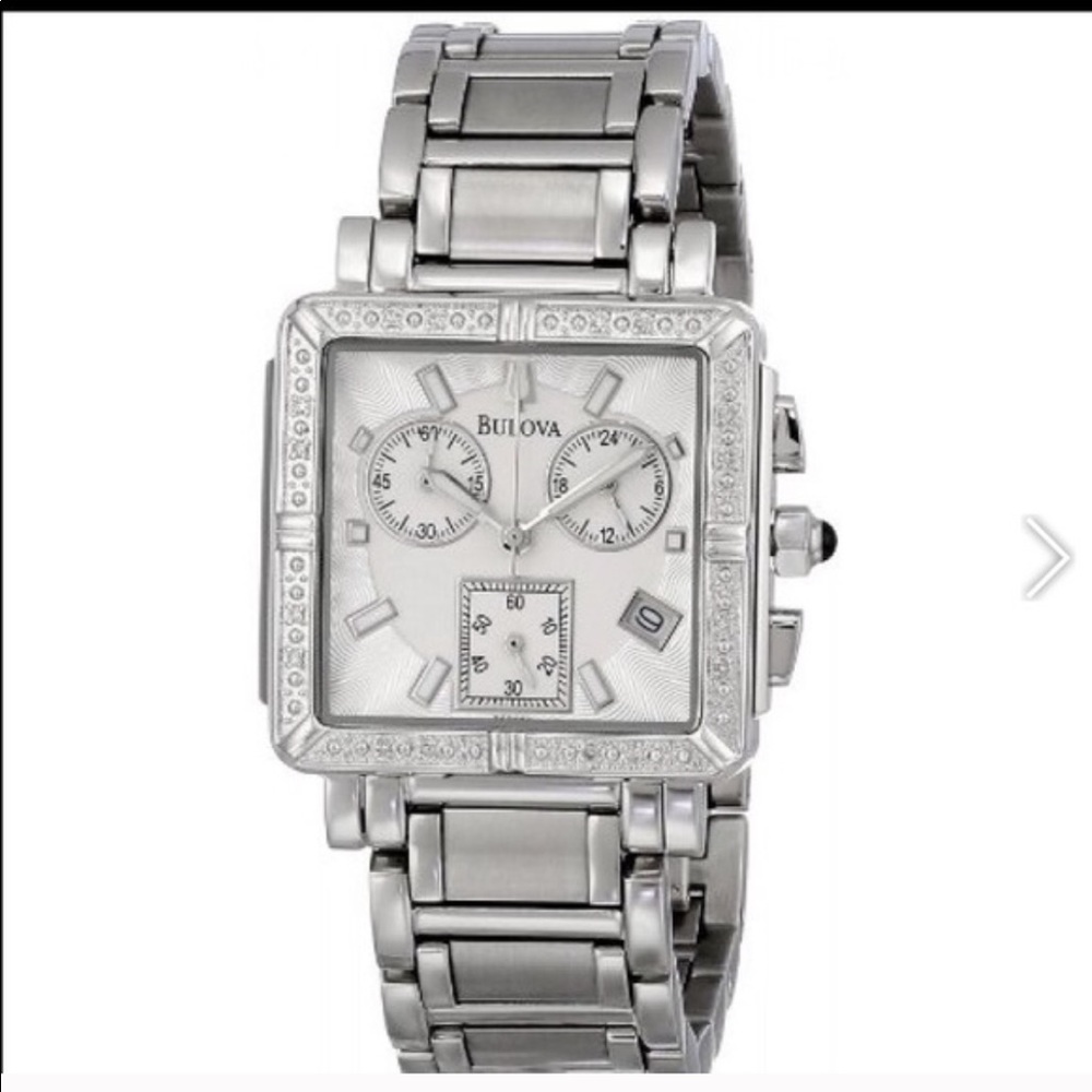 Bulova Diamond Accented Watch - like new